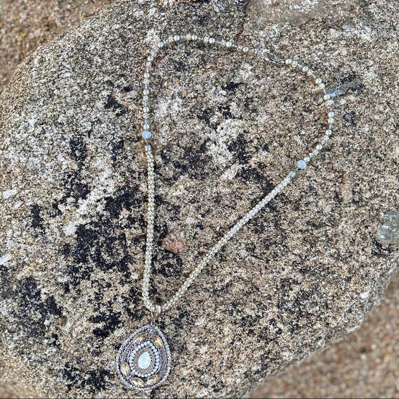 CHICOS Rhinestone/Bead NECKLACE - Picture 8 of 15